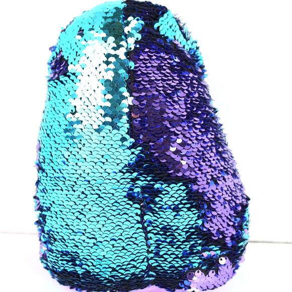 Goffa Purple Blue Flip Sequin(mermaid) Hedgehog Plush Stuffed Animal 9” - Picture 3 of 7